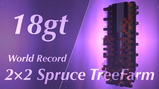 【Showcase】18gt 2×2 Spruce TreeFarm [-1.19.62] 【MCBE】