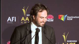 Justin Kurzel, media room, AACTA AWARD FOR BEST DIRECTION - Snowtown