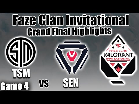 TSM vs Sentinels Game 4 HIGHLIGHTS - Grand Finals | FaZe Clan Valorant Invitational