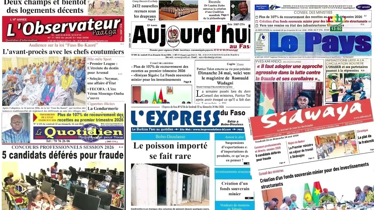Revue de presse du 22 mai 2026