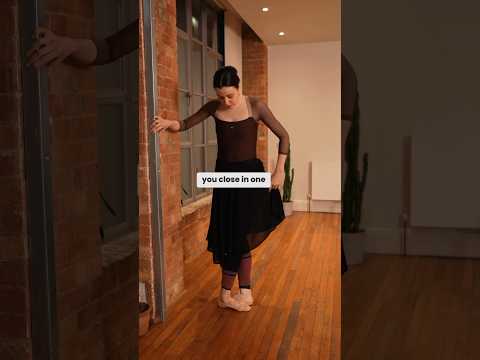 CLOSE TENDU IN ONE MOVEMENT! CRITICAL TECHNIQUE ✨#ballettips #vaganova #ballerina #pointe