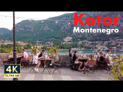 Kotor Montenegro 🇲🇪 4K Old Town Evening Walking Tour 2022