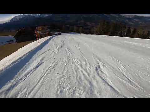 Skiing on Black 1a to Dirtlerhof on Hauser Kaibling