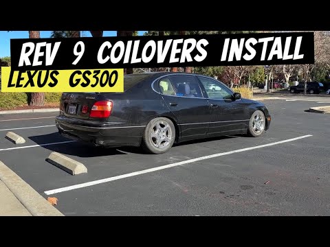 Lexus GS300 Coilovers Install! EASY WAY!