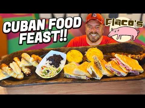 Flaco's 6.5lb Cuban Sandwich Food Challenge in Gainesville, Florida!!