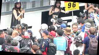 2024 SUPER GT Rd.3 SUZUKA #96 長坂有紗 川田明日未 花乃衣美優 WinG 決勝日ピットウォーク レースクイーン 4K