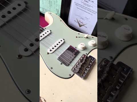 2026 Fender Custom Shop '62 Stratocaster HSS Heavy Relic - Vintage White image 25