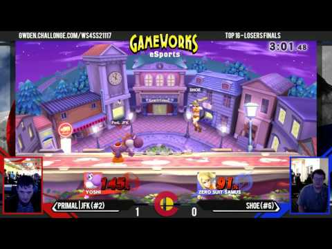 Shoe (ZSS) Vs. Primal | JFK (Yoshi, Ryu) - Top 16 Losers Finals