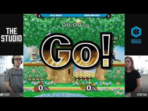 KC Arcadian SSBM - RH | Vest (C. Falcon) Vs. Stretch (Ice Climbers) - Pools