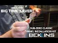 Sub Zero Classic Built In Panel Install Kit Explained