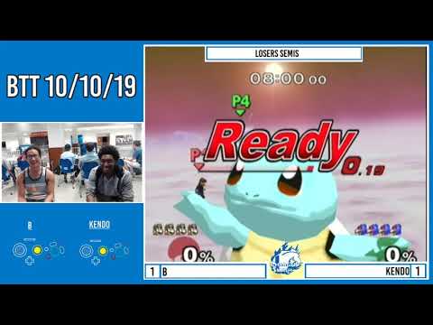 BTT 10/10/19: Melee Singles - Losers Semis, B (Falco) vs Kendo (Doc)