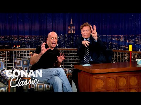Bruce Willis Is A Real Life Tough Guy | Late Night with Conan O’Brien