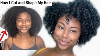 Watch me Cut and Shape My Natural Hair