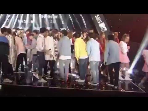 160503 THE SHOW 엔딩 인사머신 세븐틴 정한