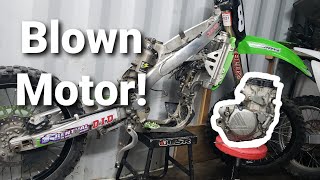Rebuilding a Blown Dirtbike Motor Part 1 (Kx250f)