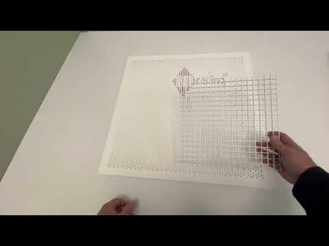 2'x2' White Plastic Perforated tile, .25in. Perforations