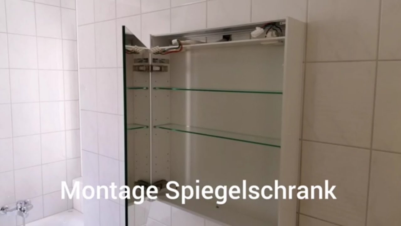 Montage Spiegelschrank Badezimmer
