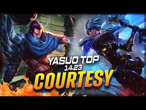 Courtesy - Yasuo vs Riven TOP Patch 14.23 - Yasuo Gameplay