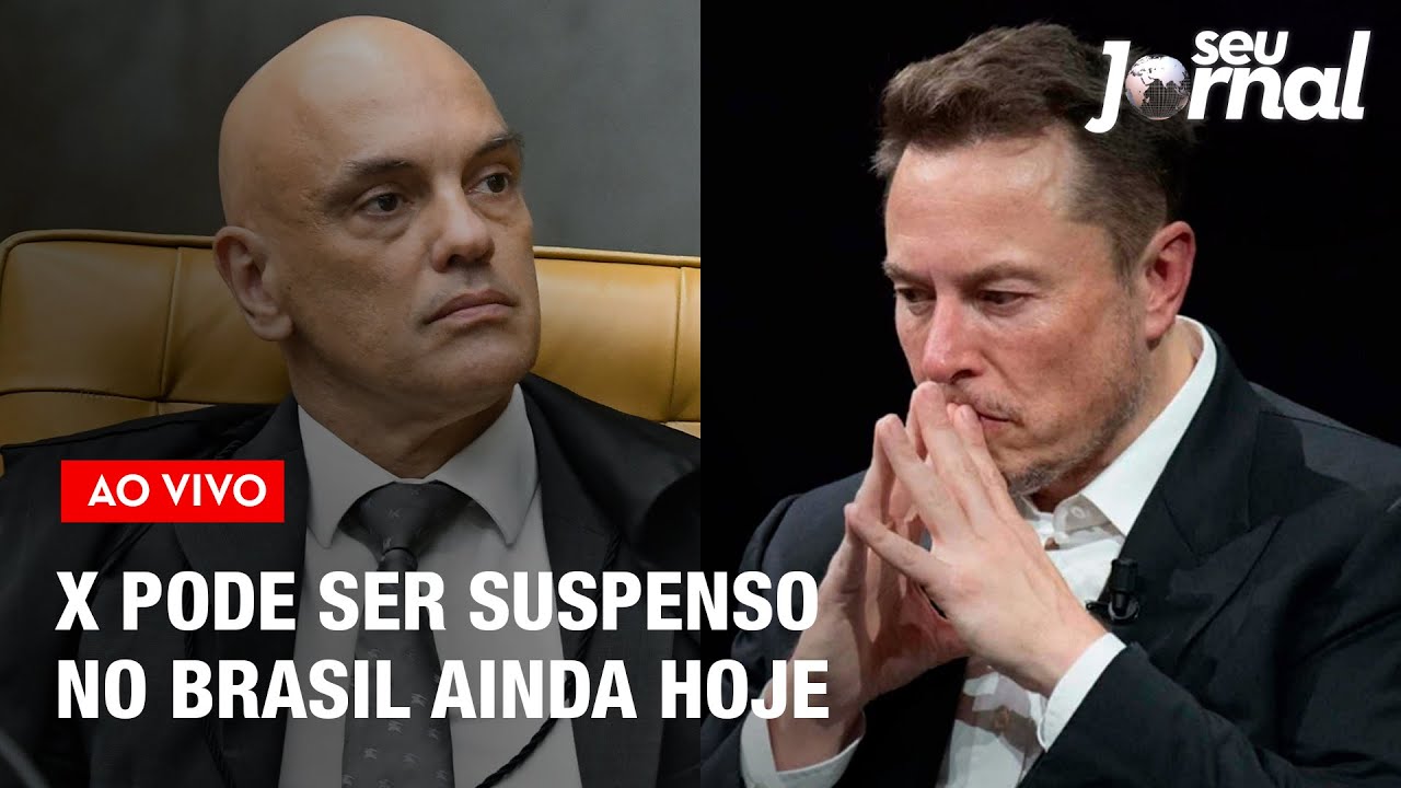 #AOVIVO X pode ser suspenso no Brasil ainda nesta quinta-feira | Seu Jornal 29.08