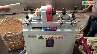 MÁY CHUỐT SONG TRÒN 2 BỘ NẠP PHÔI WOODMASTER WM-60RR | CHUỐT CỰC ĐẸP, NHANH