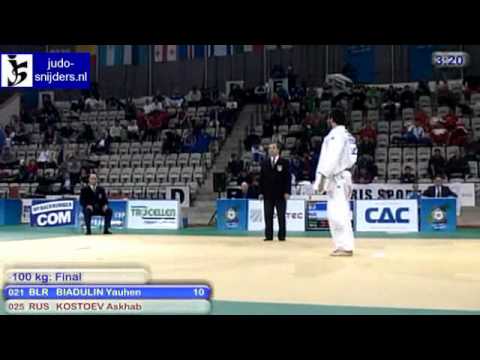 Judo 2010 World Cup Prague: Yauhen Biadulin (BLR) - Askhab Kostoev (RUS) [-100kg] final