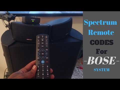 UNIVERSAL Remote BOSE CODES Using Spectrum Cable Remote - Universal Remote for Bose Cinemate