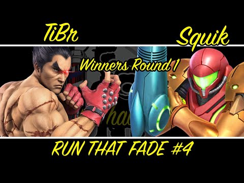 RunThatFade #4 TiBr (Kazuya) Vs. Squik (Samus) Winners Round 1
