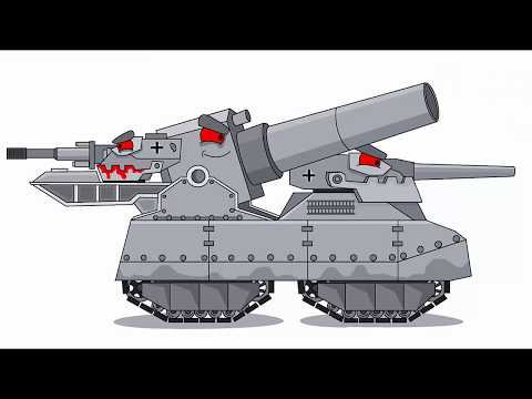 Как Нарисовать Танк ГИБРИД Ратте | Дора | Железный Монстр Для Мультики Про Танки