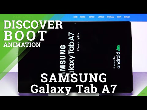 How Boot Animation Looks on SAMSUNG Galaxy TAB A7 2020 – Loading Animation