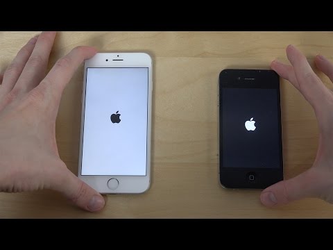 iPhone 6 iOS 9 Beta vs. iPhone 4 iOS 7 - Which Is Faster? (4K)