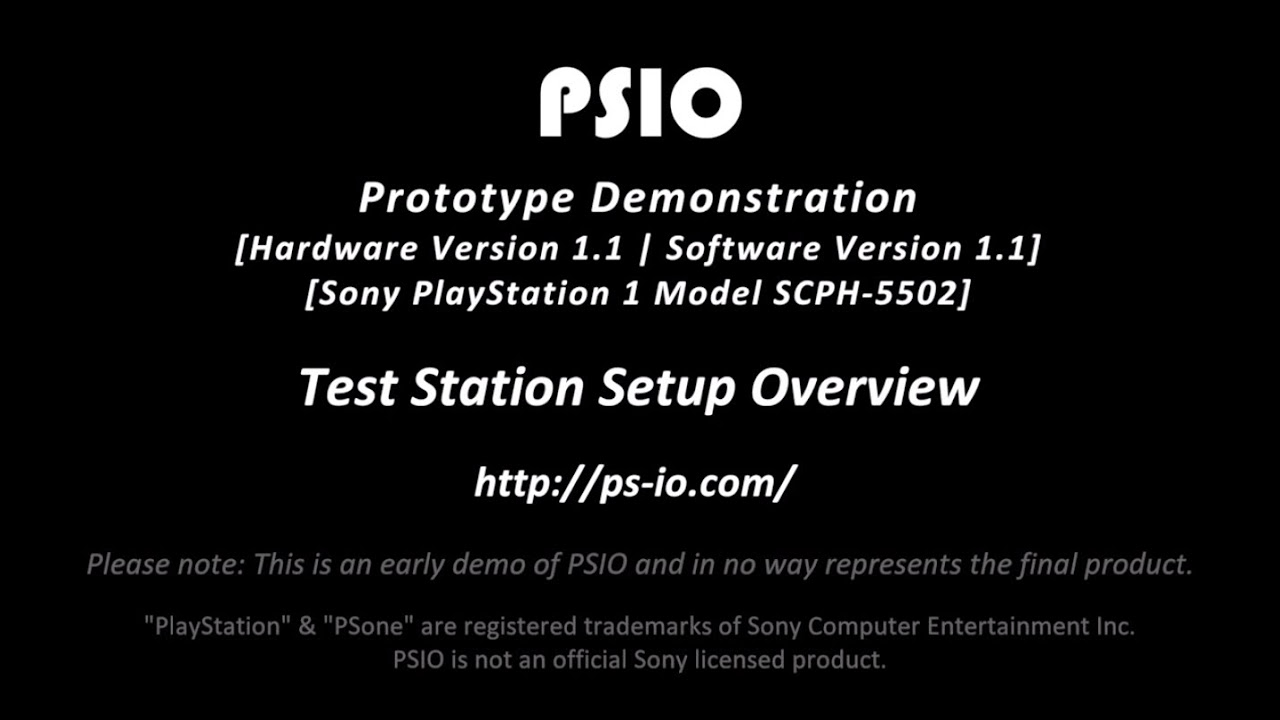 PSIO Prototype 1.1 Test Station Setup Overview