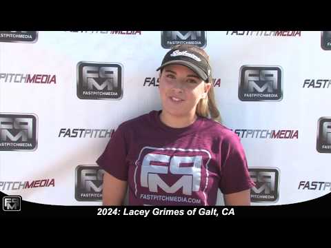 2024 Lacey Grimes Speedy Outfielder Softball Skills Video - Batbusters
