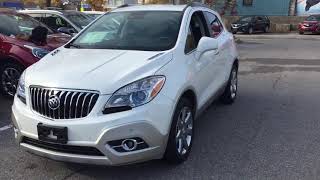 Pre Owned 2013 Buick Encore FWD Navigation Heated Steering Sunroof White Oshawa ON Stock #190354A