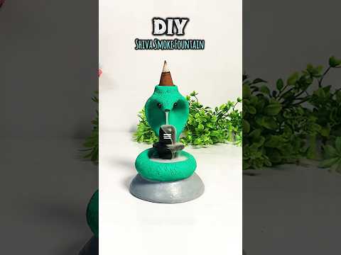 Make Lord Shiva Smoke Fountain with Mitti Clay! 🙏✨ | DIY | Home Decor #shorts #shiva #mahadev