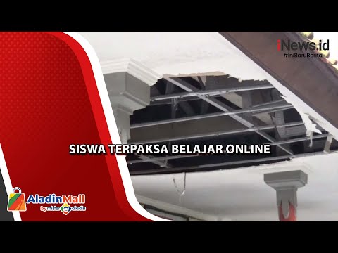 Sedang Belajar, Plafon Ruang Kelas SD di Denpasar Ambruk
