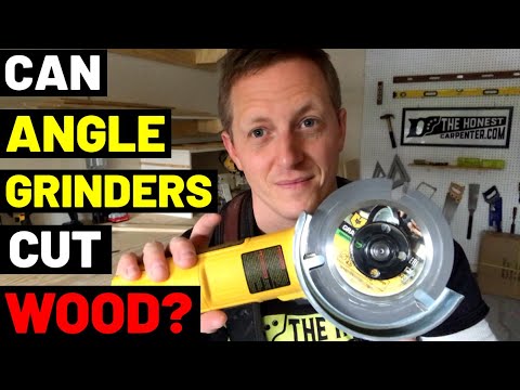 CAN ANGLE GRINDERS CUT WOOD?? (Tricks + Tips--Cutting Wood With Grinders)
