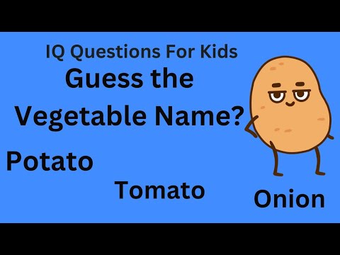 IQ Questions For Kids With Answers Part 15 | Guess the Vegetables Names