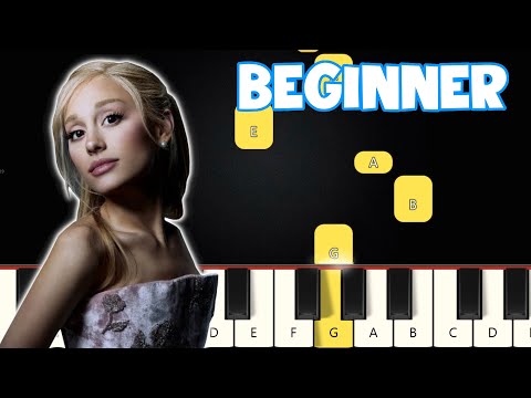 we can't be friends wait for your love - Ariana Grande | Beginner Piano Tutorial | Easy Piano