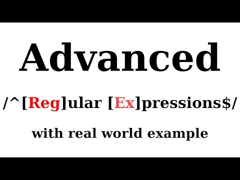 Advanced regular expressions usage with real world example