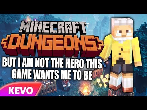 Minecraft Dungeons but I am not the hero this game wants me to be