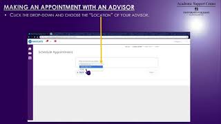 How to Make an Appointment with your Academic Advisor