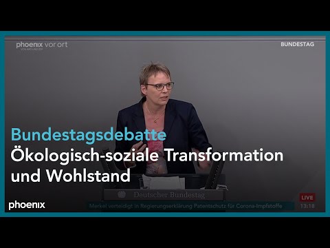 Bundestagsdebatte ökologisch-soziale Transformation und Wohlstand am 24.06.21