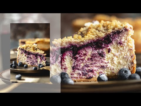 Blueberry Streusel Cheesecake Recipe | Creamy, Fruity, and Buttery