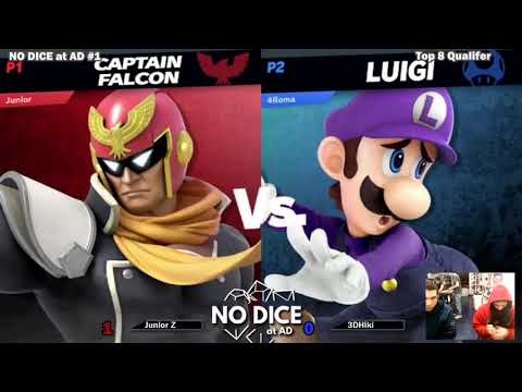 NO DICE at AD #1 - 3DHiki (Luigi) vs. Junior Z (Cpt. Falcon) - Winners R4