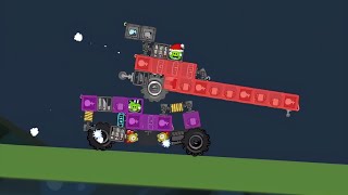 Dragster vs Hot Rod | Fastest vehicles race and crashes in Bad Piggies