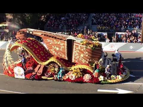 United Sikh float at the 2019 Tournament of Roses Parade on New Years Day in Pasadena, California