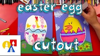 Easter Egg And Chick Cutout