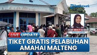 Antrean Tiket Gratis Arus Balik Membeludak, Pelabuhan Amahai Maluku Tengah Diserbu Masyarakat