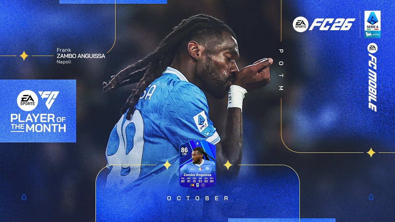 Best of Frank Anguissa | EA Sports FC Player of the Month: October 2025 | Serie A 2025/26