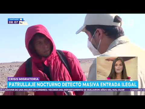 Patrullaje nocturno en frontera. Tu Día, Canal 13.